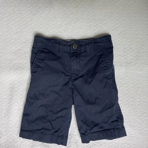 OshKosh B'gosh Navy and Khaki Uniform Shorts with Adjustable Waistband - Picture 5 of 7